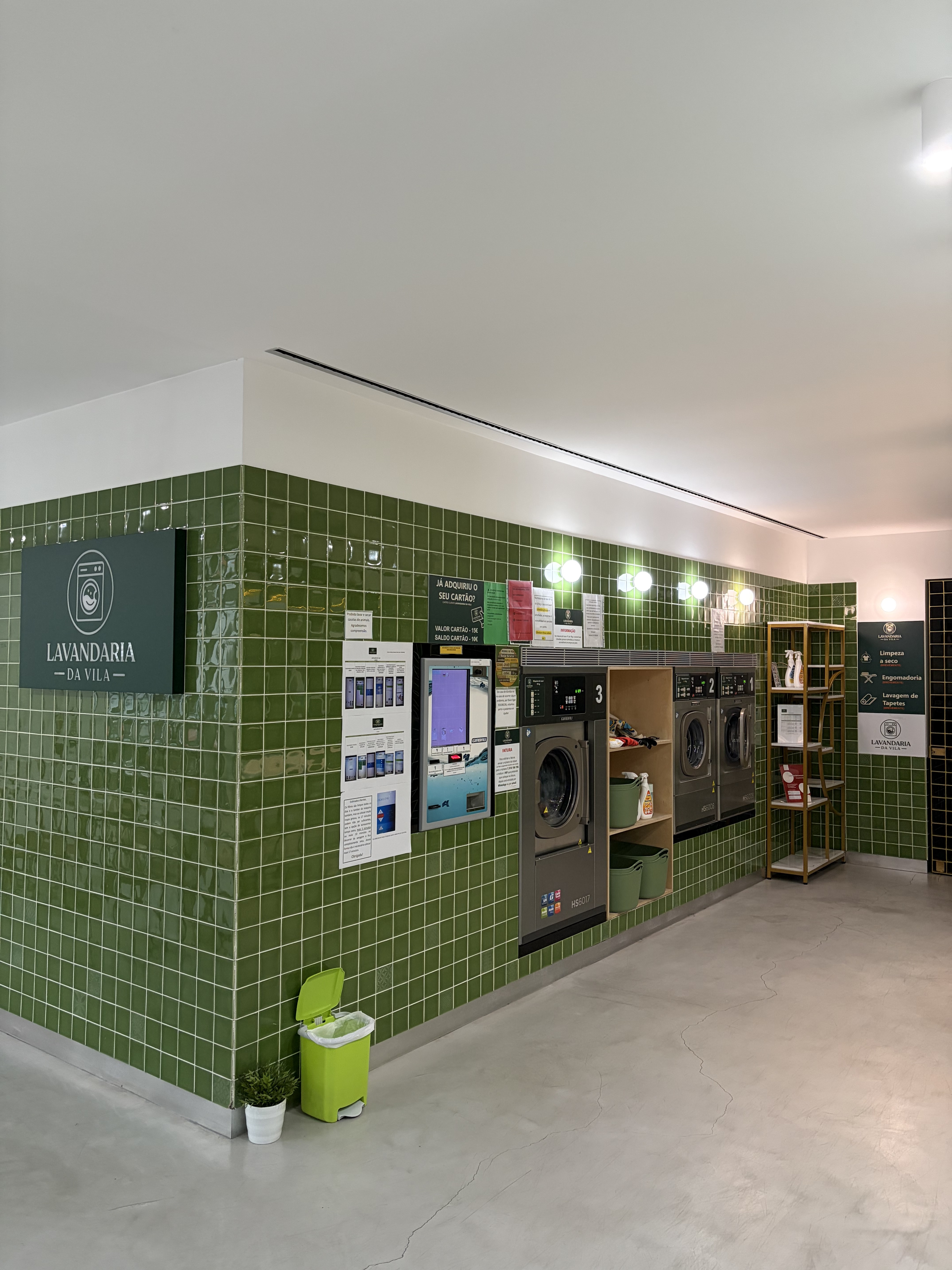 Interior da Lavandaria